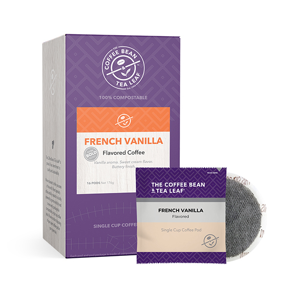 Coffee Bean & Tea Leaf French Vanilla, Soft Coffee Pods, PK96 PK 019170